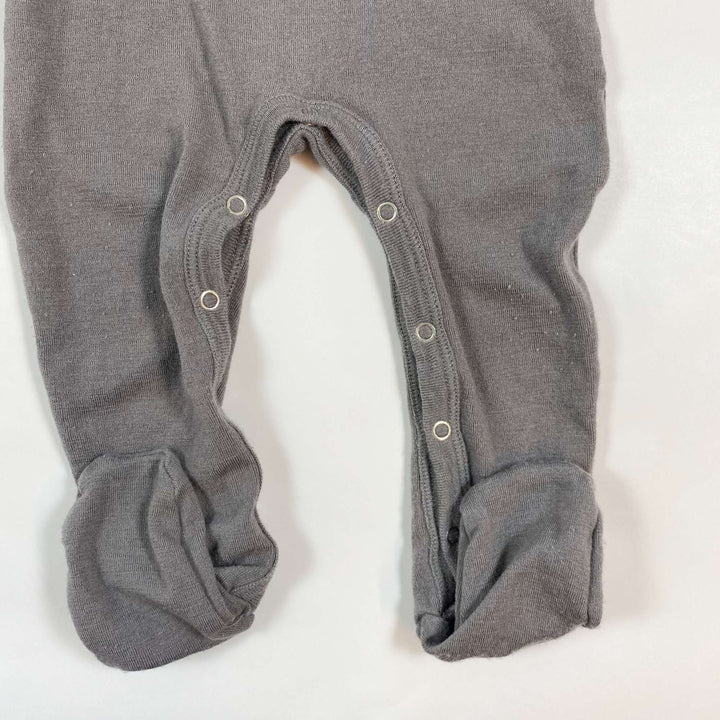 Alkena dark greige wool silk pyjama 86/92 2