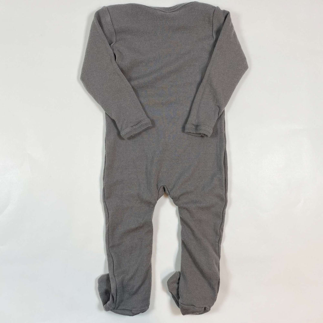 Alkena dark greige wool silk pyjama 86/92 3