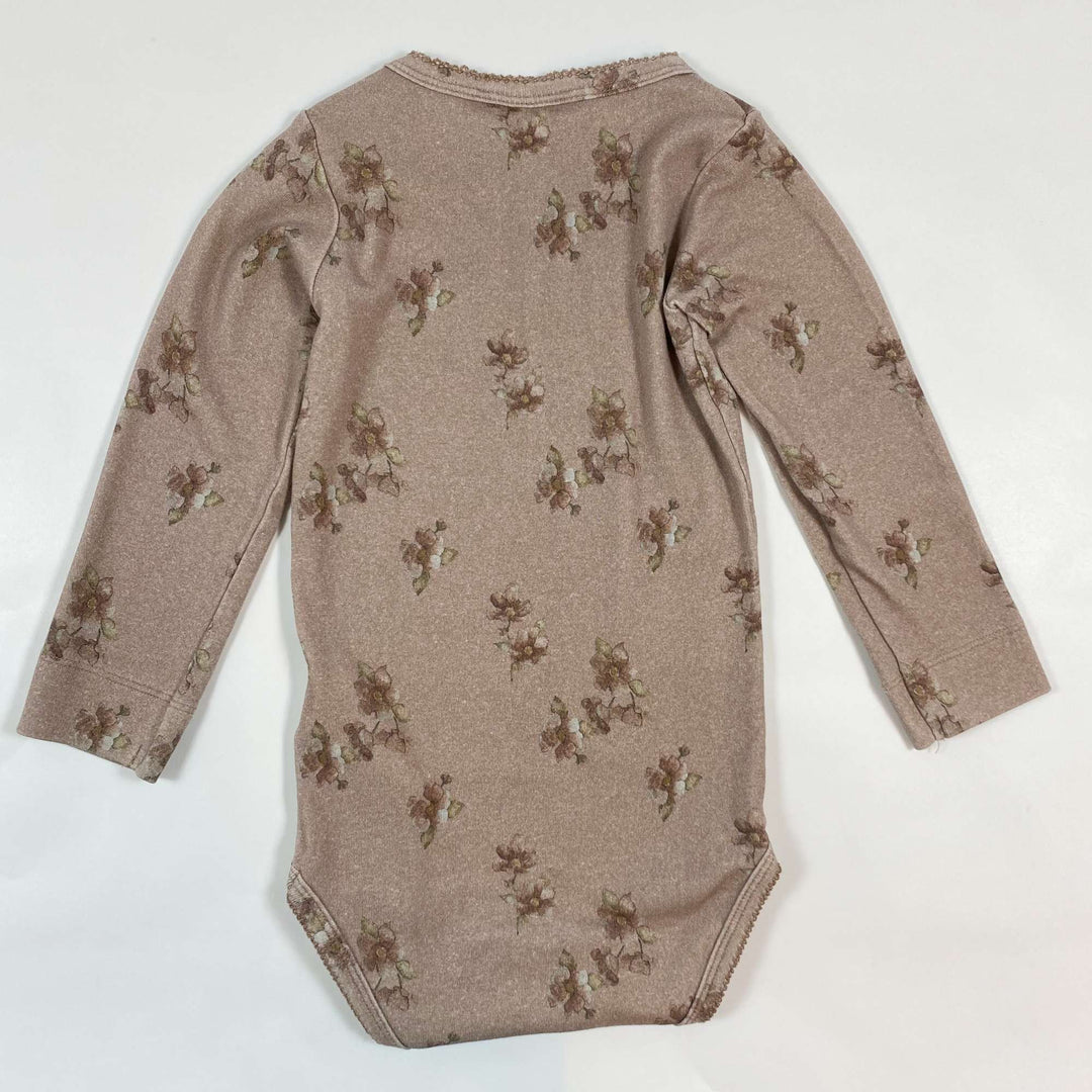 Lil' Atelier beige floral print body 1-1,5Y/86 2