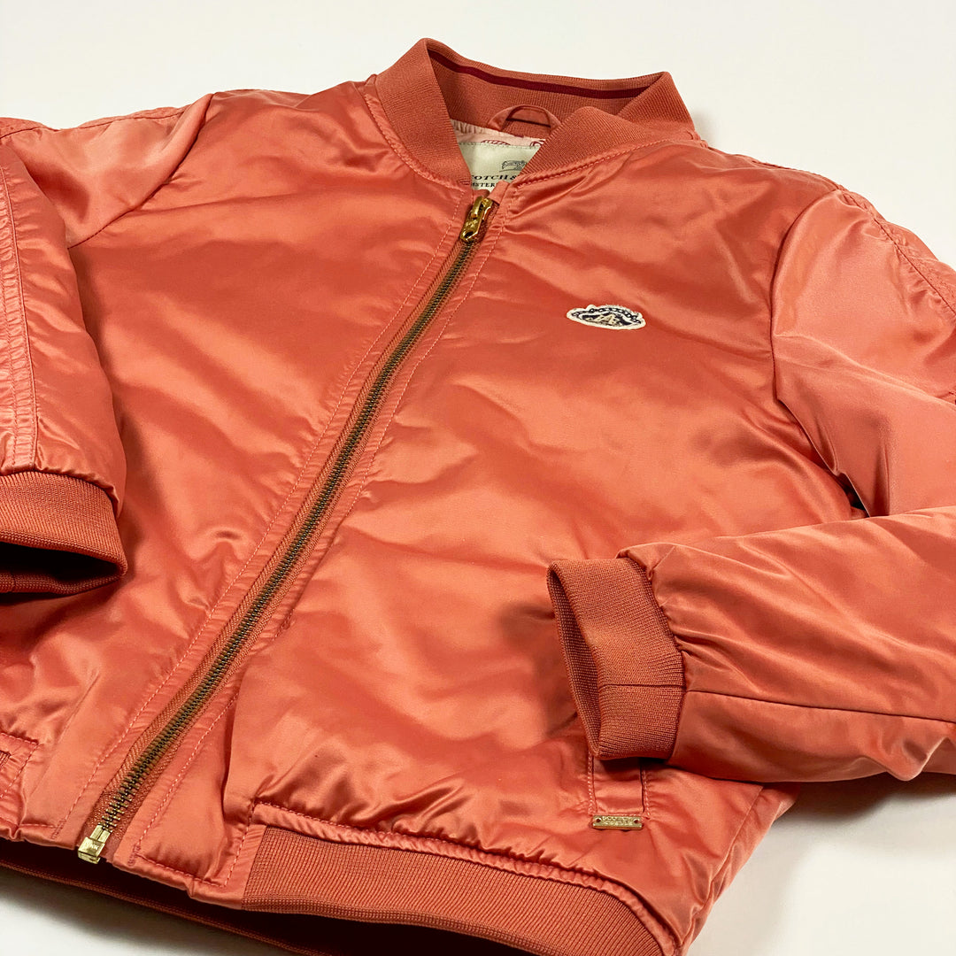 Scotch & Soda dark salmon satin bomber jacket 10/140 2