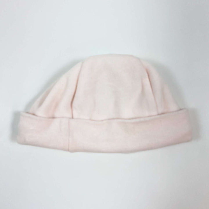 Petit Bateau light pink organic  baby hat NB 2