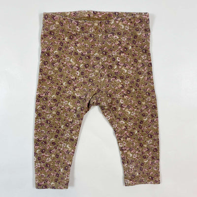 Wheat floral organic cotton leggings 6M/68 1