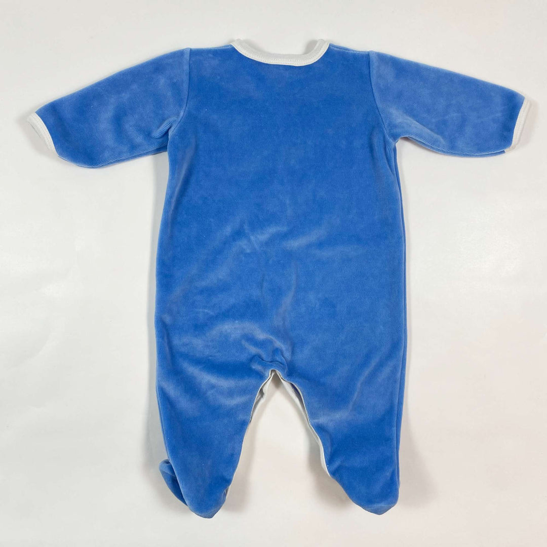 Petit Bateau blue velvet pyjama 3M/60 2