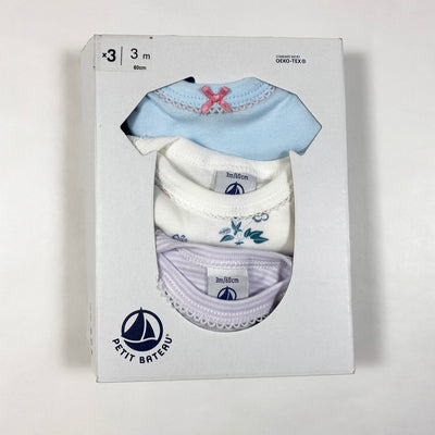 Petit Bateau set of 3 bodys 3M/60 1