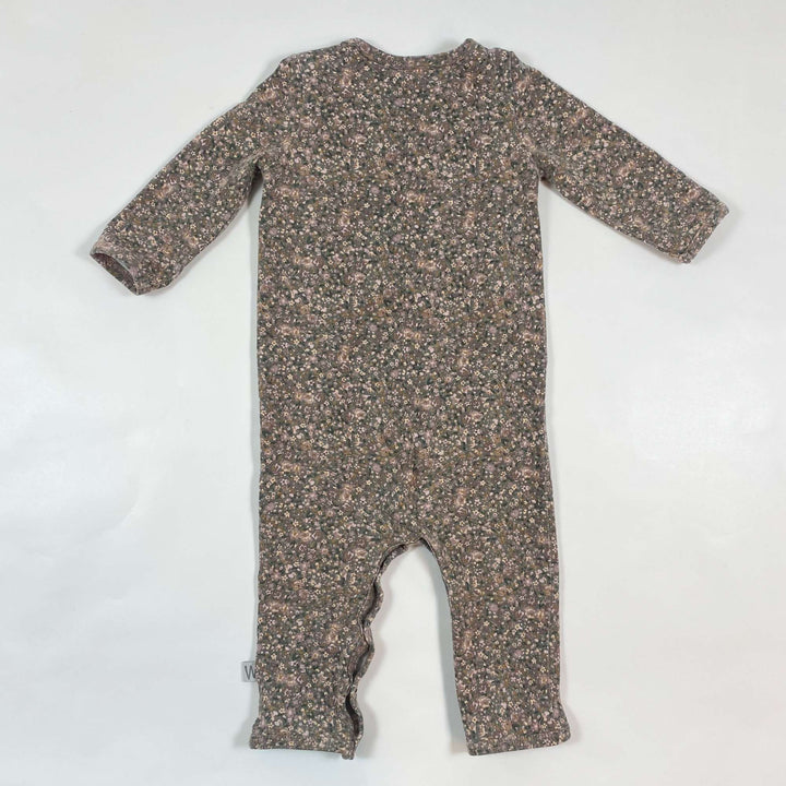 Wheat floral organic cotton onesie 6M/68 3