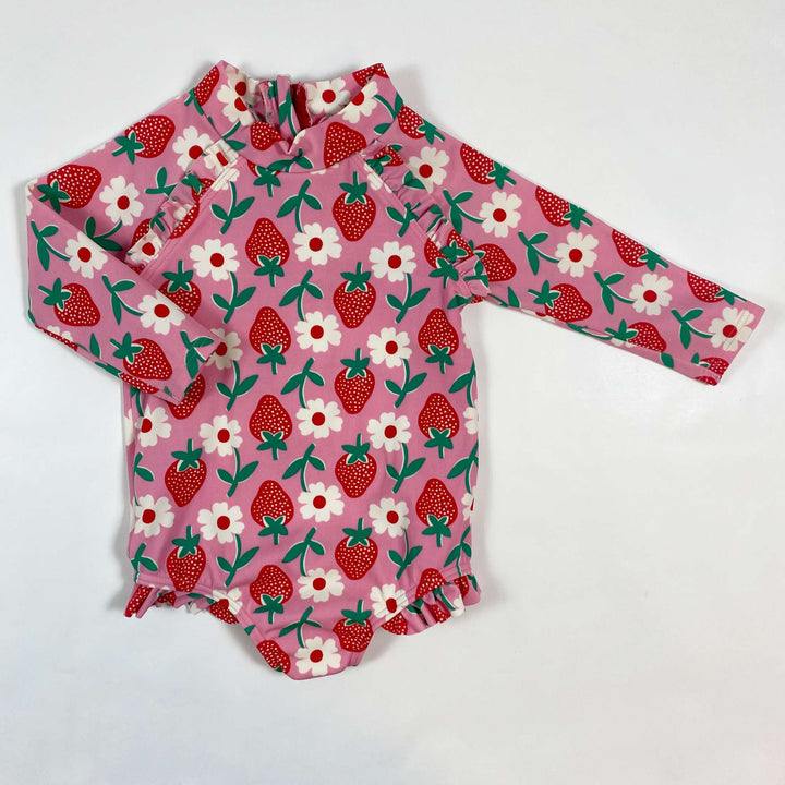 Mini Boden strawberry print UV suit 3-6M/68 1