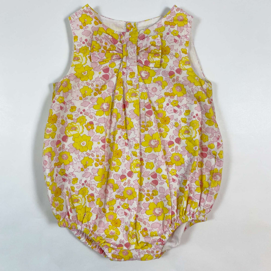 Jacadi yellow floral Liberty romper 6M/67 1