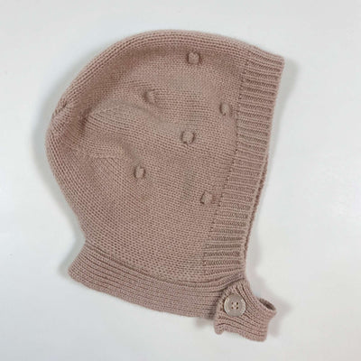 Olivier London soft pink cashmere pom pom knit bonnet 3-6Y/ L 1
