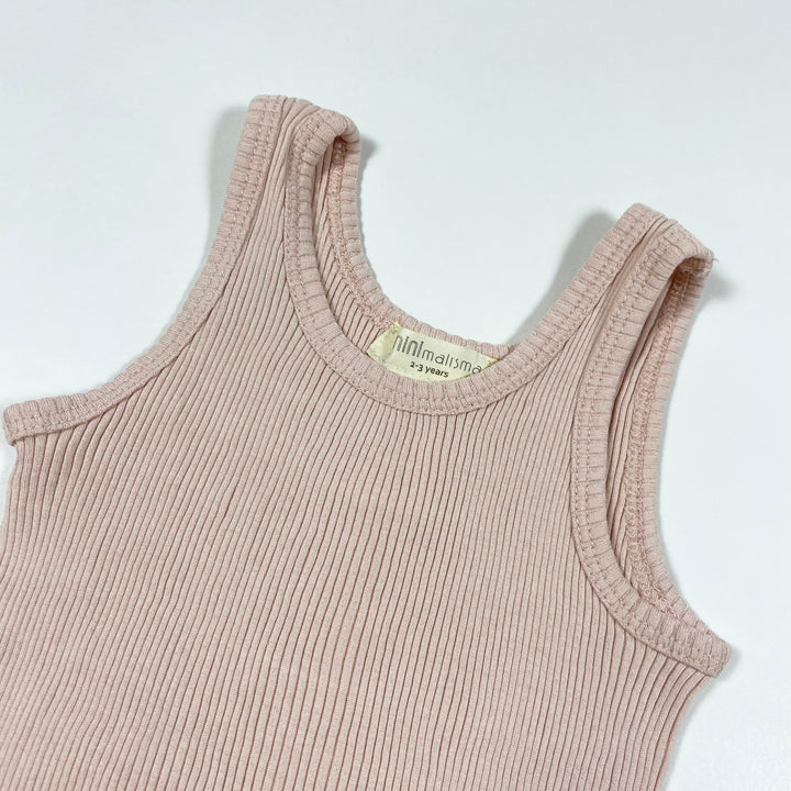 Minimalisma pink sleeveless body 18-24M 2