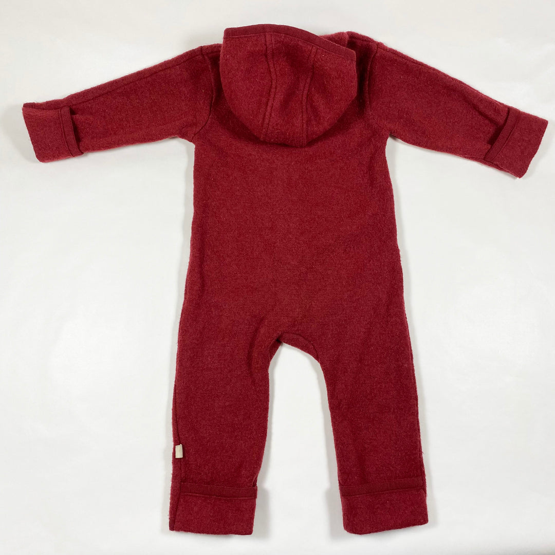 Disana red wool overall 6-12M/74-80 3