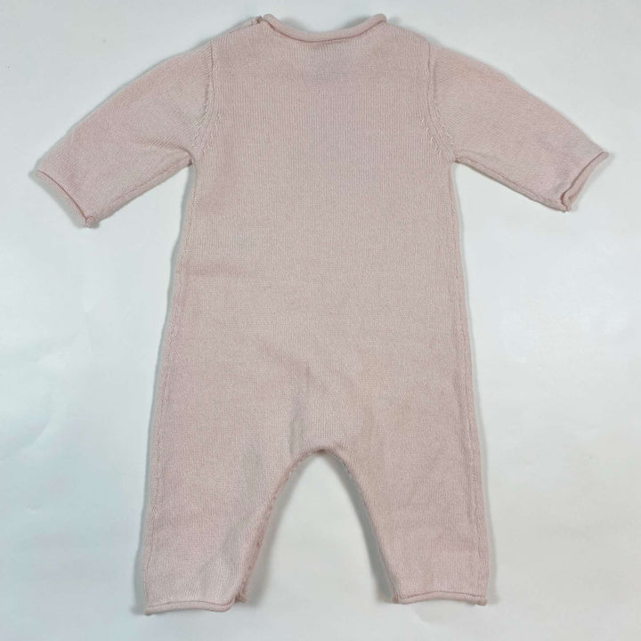 Petit Bateau soft pink wool blend jumpsuit 3M/60 2
