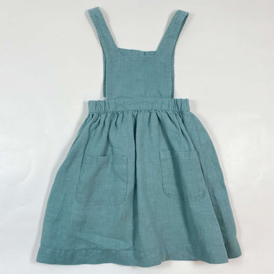 Olivier London turquoise linen pinafore 3-4Y 1