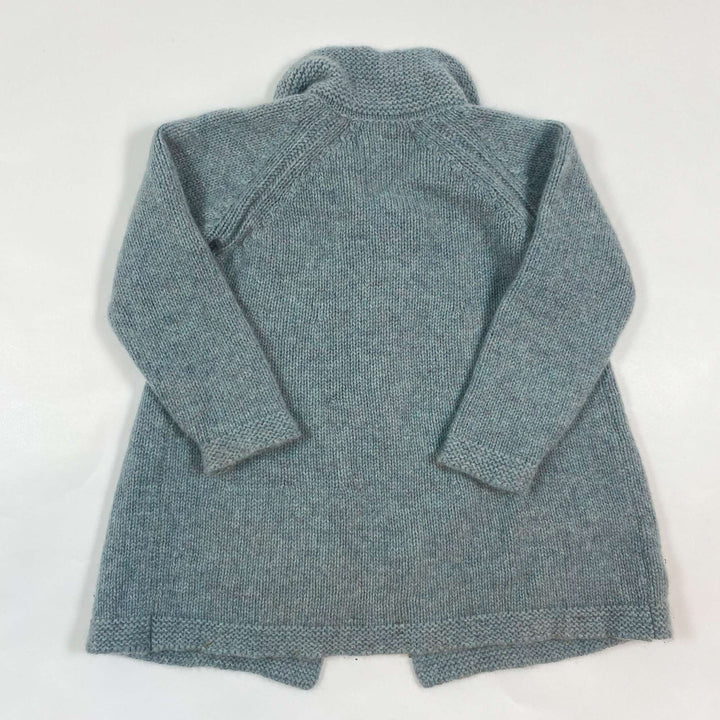 Olivier London teal cashmere long cardigan peacoat 1-2Y 3