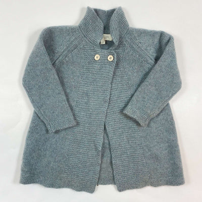 Olivier London teal cashmere long cardigan peacoat 1-2Y 1