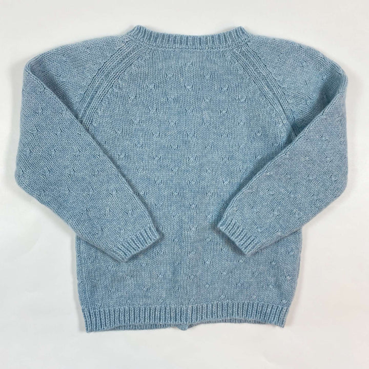 Olivier London baby blue cable knit cashmere cardigan 3-4Y 2