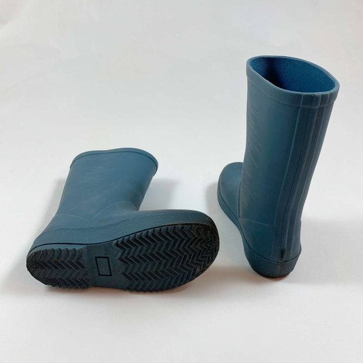 Zara petrol blue rain boots 26 2