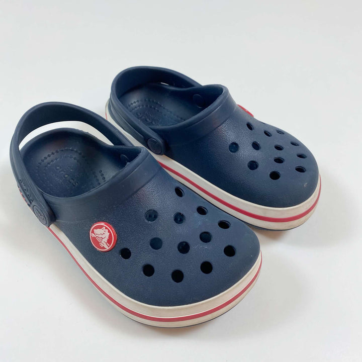 Crocs navy slippers 9/25.5 1