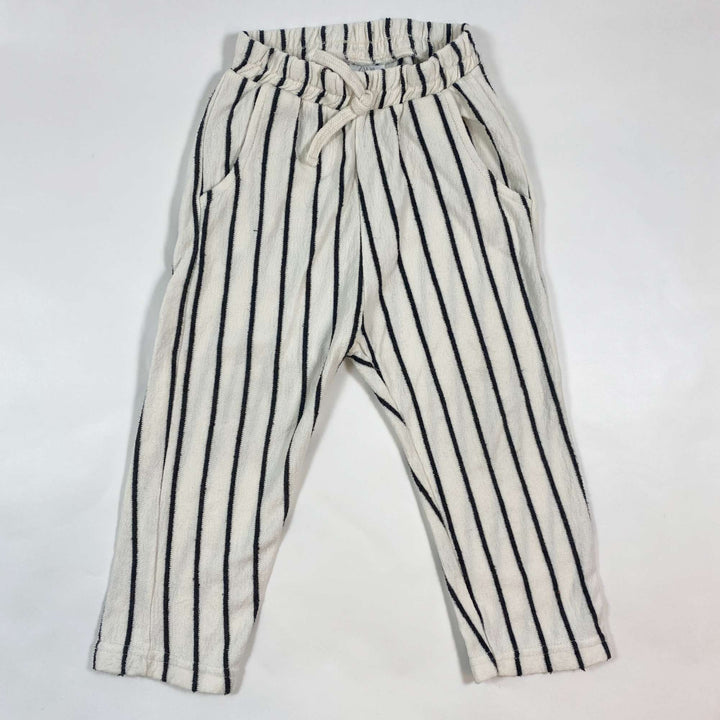 Zara terry striped trousers 3-4Y/104 1
