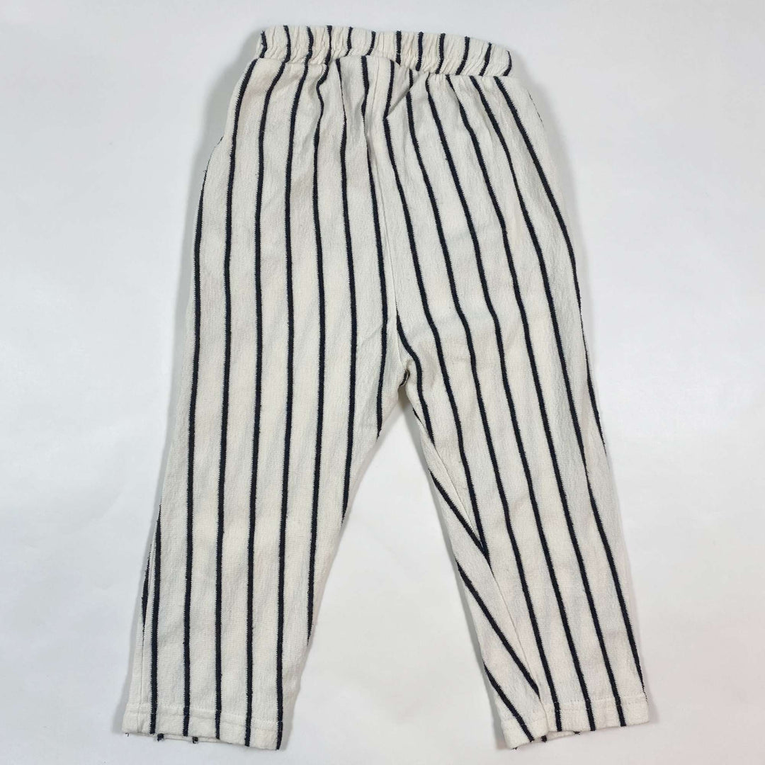 Zara terry striped trousers 3-4Y/104 2