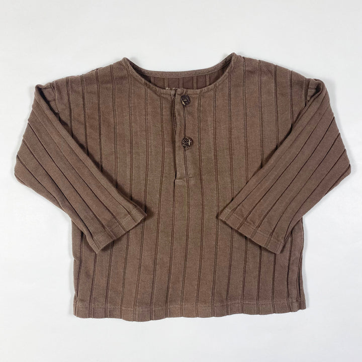 Pay Up brown rib pullover 18M 1