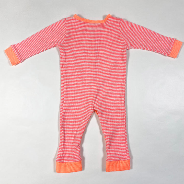 Seed neon orange striped pyjama 0-3M 3