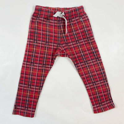 Petit Bateau red tartan flannel pyjama bottoms 24M/86 1