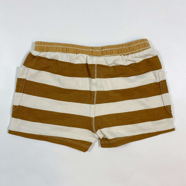 Zara brown stripe french terry shorts 2-3Y/98 2