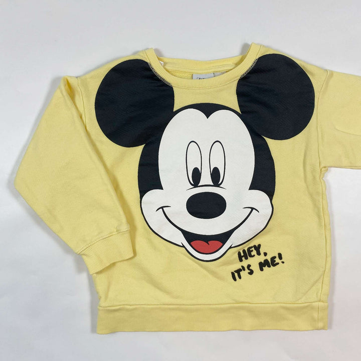 Zara yellow Mickey Mouse sweatshirt 2-3Y/98 1
