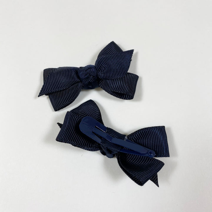 Tartine et Chocolat set of satin hair bows marine Second Season one size