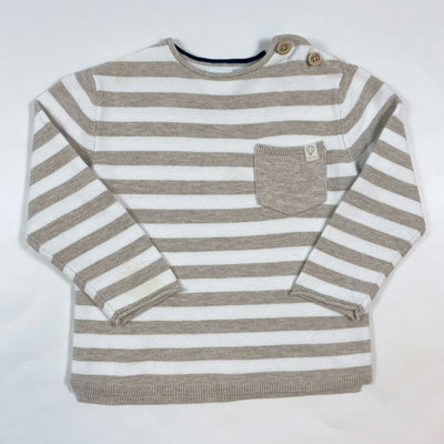 Zara beige stripe knit sweater 3-4Y/104 1