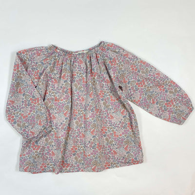 Petits Vilains purple floral blouse 4-5Y 1