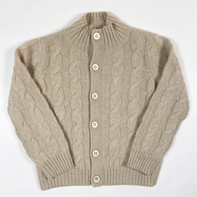 Loro Piana beige cable knit cashmere cardigan 4Y/104 1