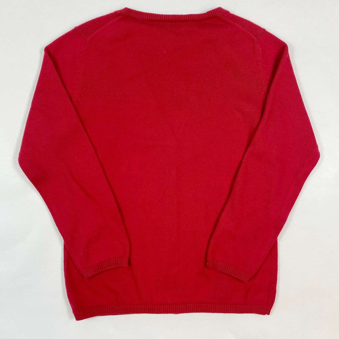 Il Gufo red cotton cardigan 6Y 2