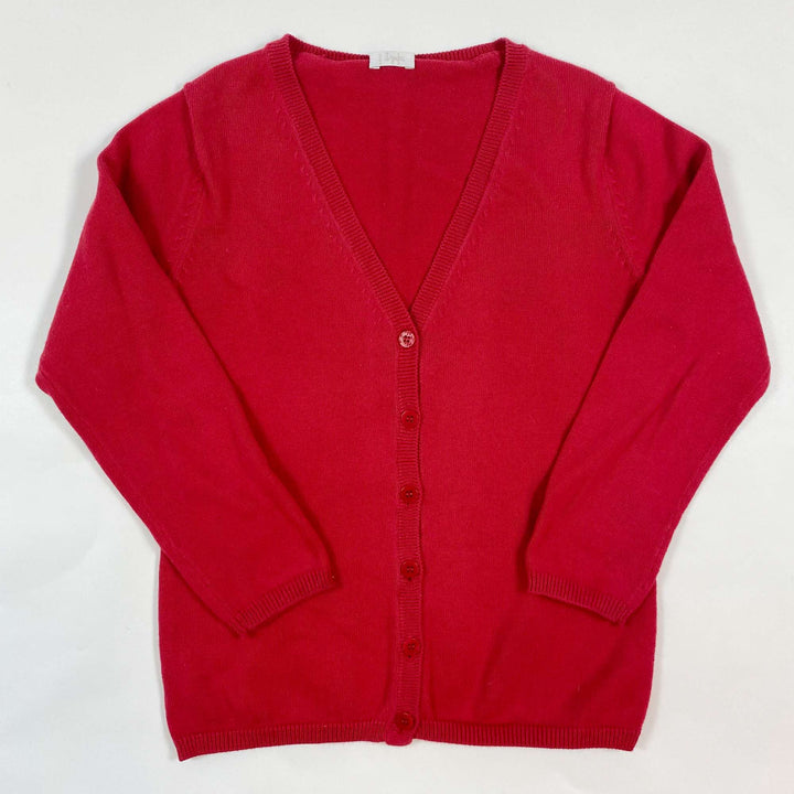 Il Gufo red cotton cardigan 6Y 1