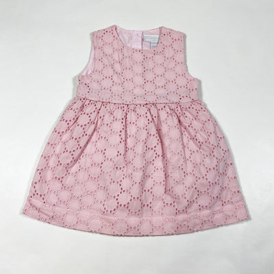The Little White Company pink embroidered dress 6-9M 1