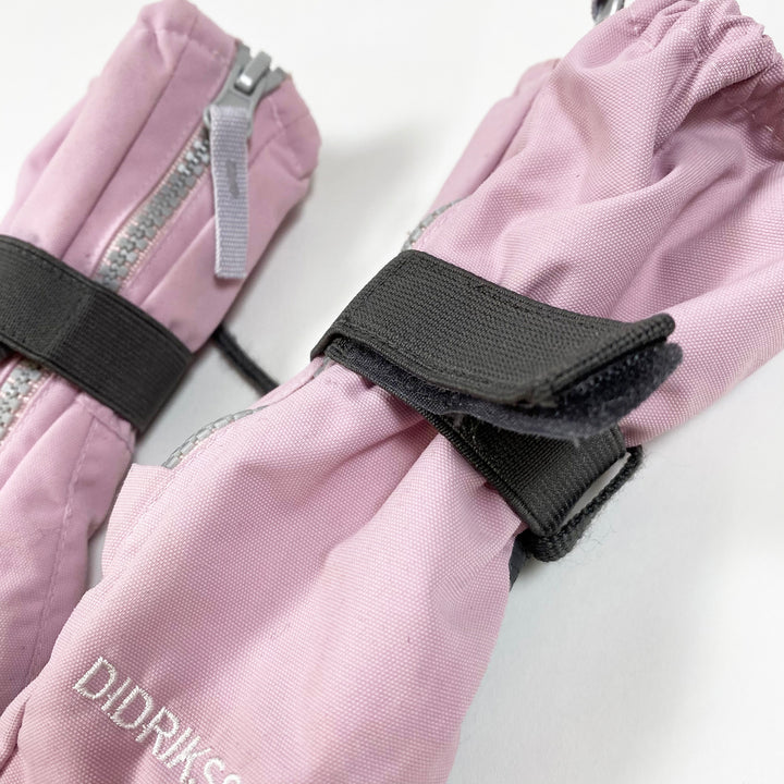 Didriksons dusty pink winter/ski mittens 2/4Y