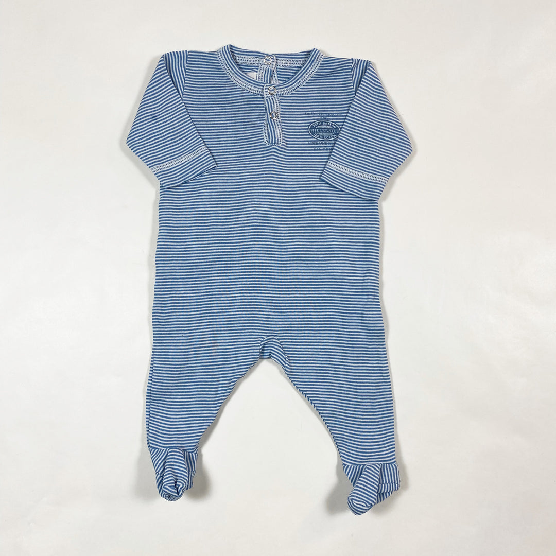 Petit Bateau blue striped pyjama, long 1M/54 1