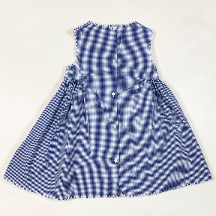 Cyrillus navy gingham dress 36M 3