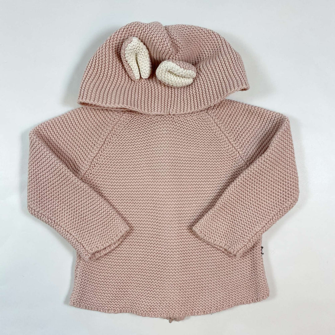 Oeuf NYC dusty pink cotton knit burnou 18M 1