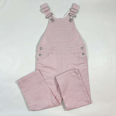 Bonpoint pink striped dungarees 3Y 1