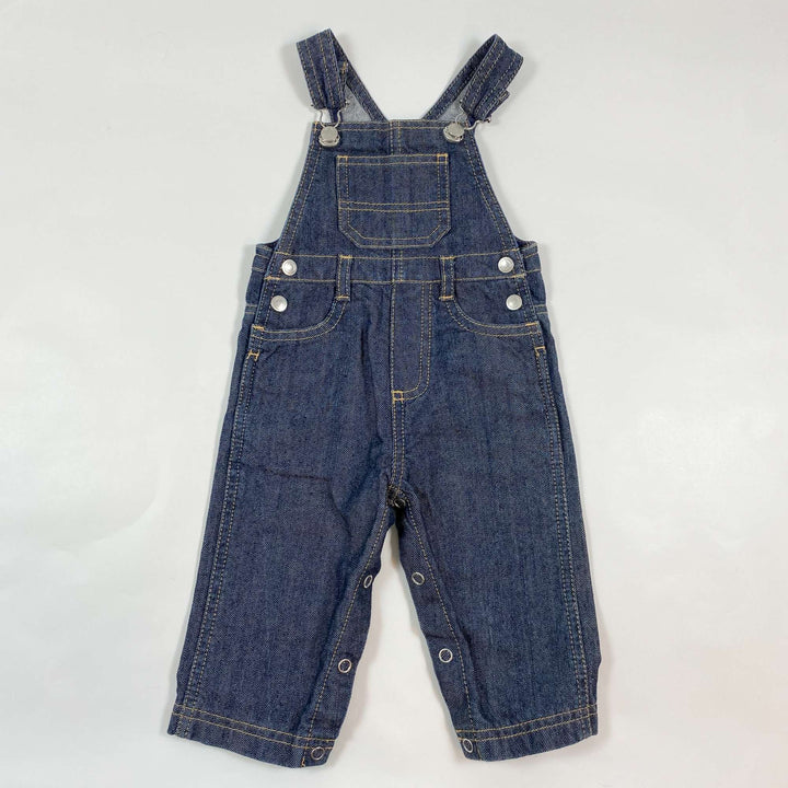 Petit Bateau indigo denim dungarees 6M/67 1