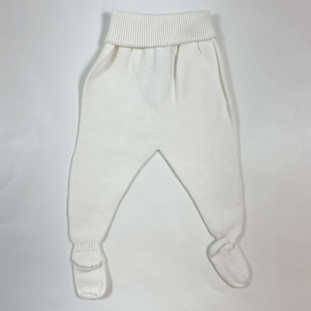 Pili Carrera off-white knit pants with feet 6M 3