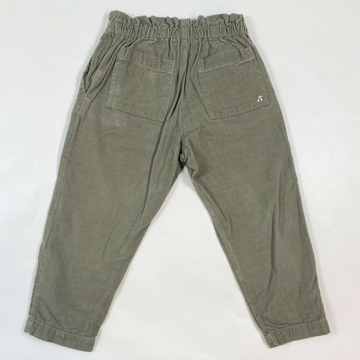 Bonpoint olive corduroy trousers 3Y 2