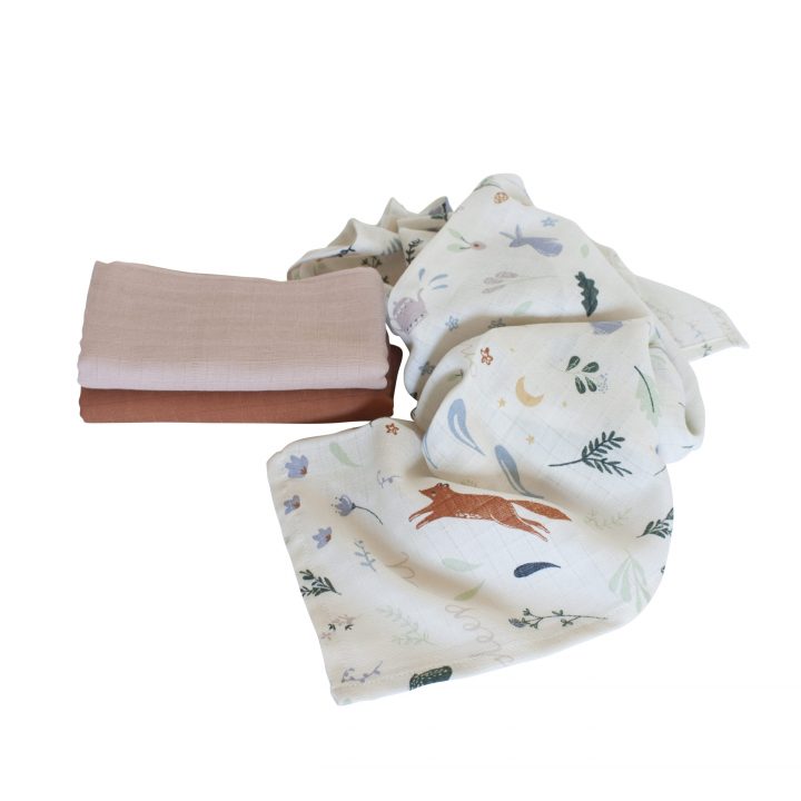 Sebra Daydream muslin cloths set of 3 Second Season 75 x 75 cm