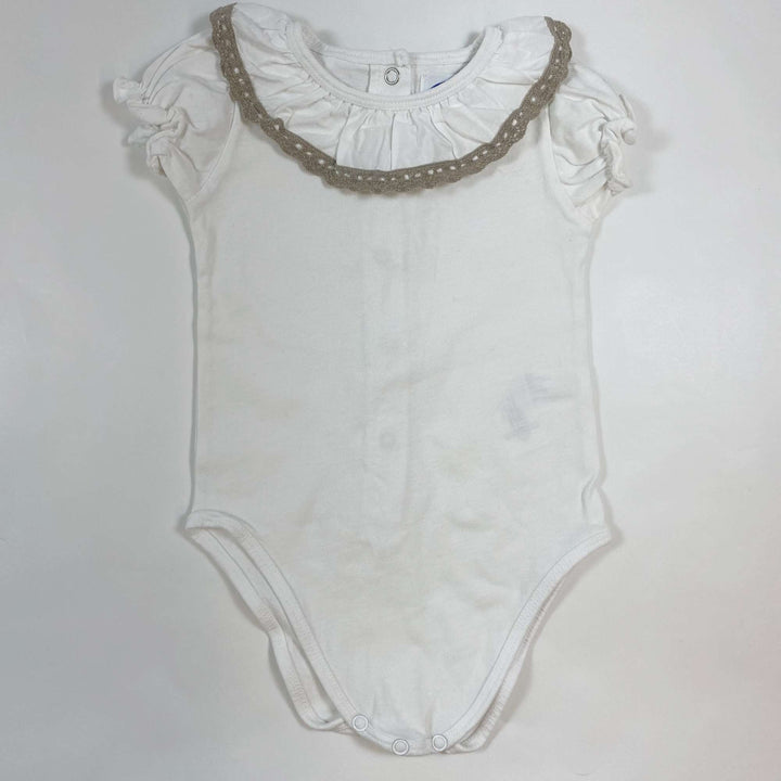 Patricia Mendiluce white lace collar body 9-12M 1