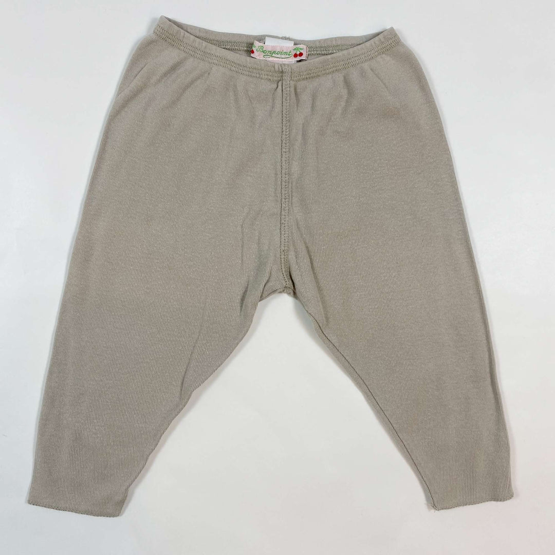 Bonpoint beige leggings 6M 1