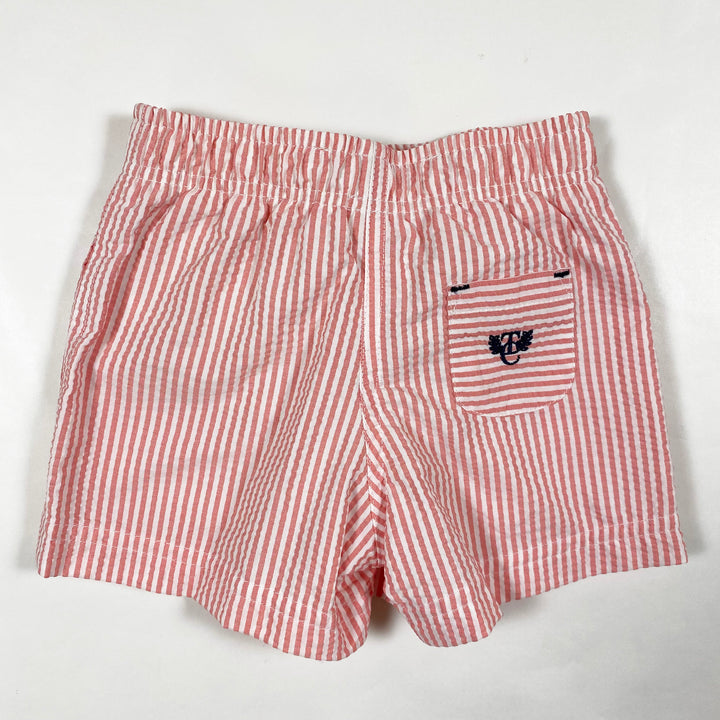 Tartine et Chocolat salmon stripe seersucker swimshorts Second Season 1Y 2