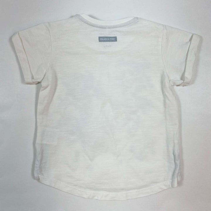Polarn O. Pyret white summer print t-shirt 6-9M/74 2