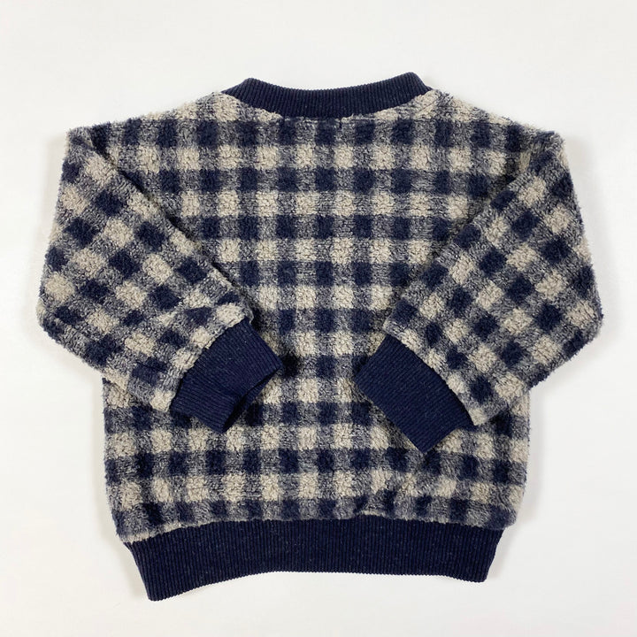 1+ in the family navy check sweater 3M 3
