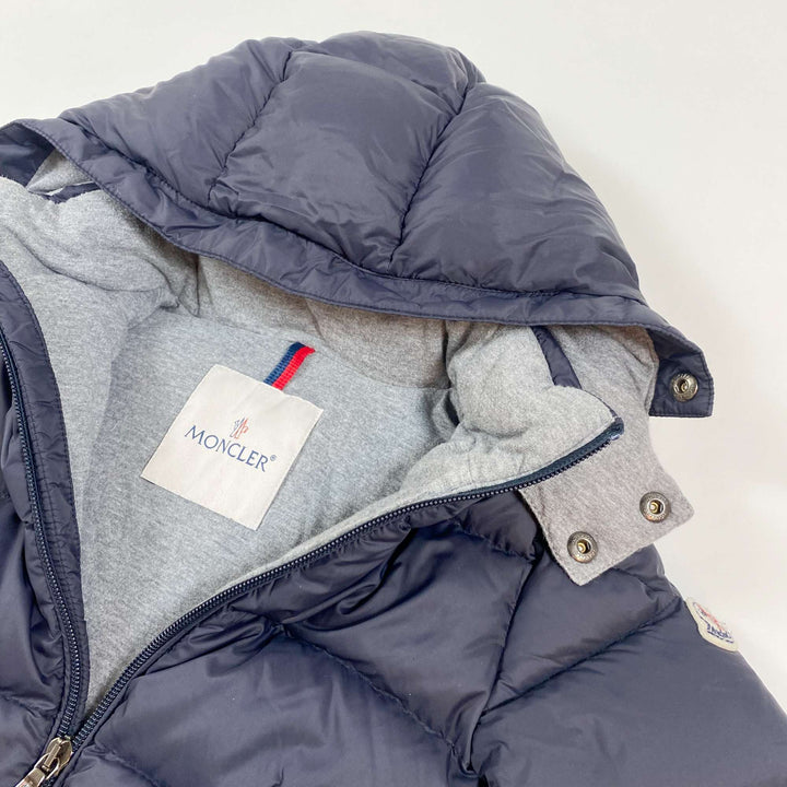 Moncler navy down ski jacket & trousers set 2Y 2